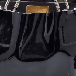 Pre Owned Chloe Black Patent Leather Cyndi Tote