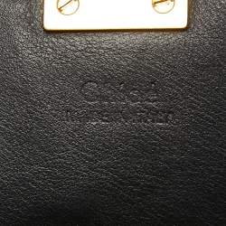 مملوكة مسبقًا Chloe Multicolor Suede Patchwork Studded Medium Drew Shoulder Bag