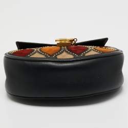 مملوكة مسبقًا Chloe Multicolor Suede Patchwork Studded Medium Drew Shoulder Bag