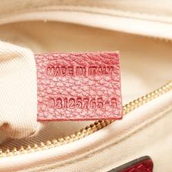 Pre Owned Chloe Burgundy Leather Medium Paraty Satchel