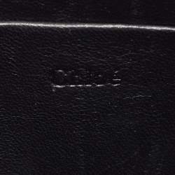 Pre Owned Chloe Black Leather Small Nile Bracelet Minaudière Crossbody Bag