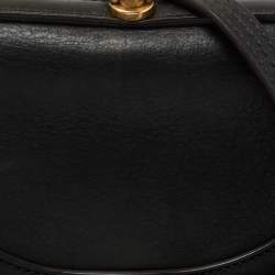 Pre Owned Chloe Black Leather Small Nile Bracelet Minaudière Crossbody Bag