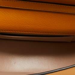 Pre Owned Chloe Mustard Yellow Leather Nile Bracelet Minaudière Crossbody Bag