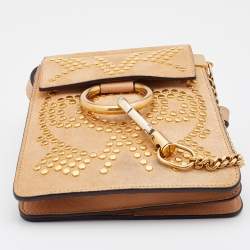 Chloé Beige Leather and Suede Mini Faye Crossbody Bag
