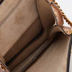 Chloé Beige Leather and Suede Mini Faye Crossbody Bag