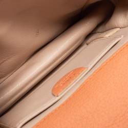 Chloe Orange Leather Mini Elsie Crossbody Bag