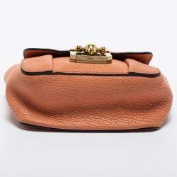 Chloe Orange Leather Mini Elsie Crossbody Bag