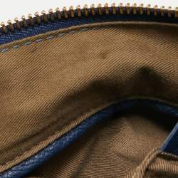 مملوكة مسبقًا Chloe Blue Leather Small Marcie Satchel