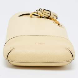 Pre Owned Chloe Yellow Leather Shoulder Bag
