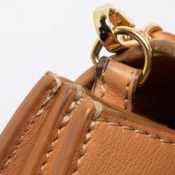 Pre Owned Chloe Beige Leather Drew Bijou Clutch