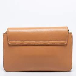 Pre Owned Chloe Beige Leather Drew Bijou Clutch