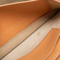 Pre Owned Chloe Beige Leather Drew Bijou Clutch
