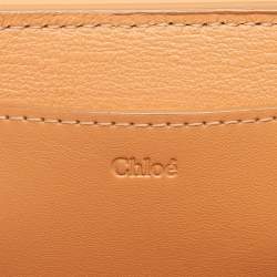 Pre Owned Chloe Beige Leather Drew Bijou Clutch