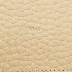 Pre Owned Chloe Beige Leather Medium Sally Shoulder Bag