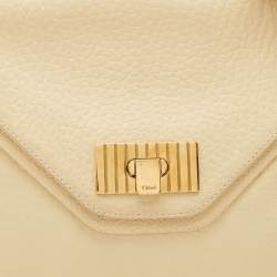 Pre Owned Chloe Beige Leather Medium Sally Shoulder Bag