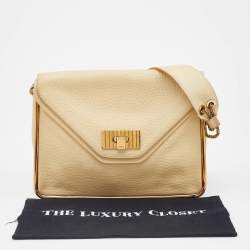 Pre Owned Chloe Beige Leather Medium Sally Shoulder Bag