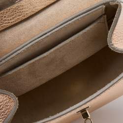 Pre Owned Chloe Gold Leather Mini Drew Chain Crossbody Bag