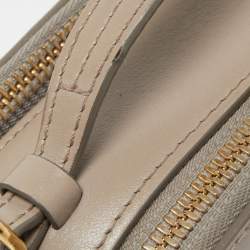 Pre Owned Chloe Beige Leather Mini C Vanity Shoulder Bag