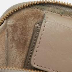 Pre Owned Chloe Beige Leather Mini C Vanity Shoulder Bag