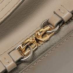 Pre Owned Chloe Beige Leather Mini C Vanity Shoulder Bag