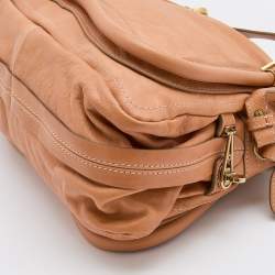 Pre Owned Chloe Brown Leather Medium Paraty Satchel