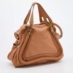 Pre Owned Chloe Brown Leather Medium Paraty Satchel
