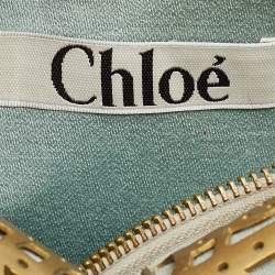 Pre Owned Chloe Blue Fabric Beaded Bracelet Hobo