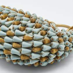 Pre Owned Chloe Blue Fabric Beaded Bracelet Hobo