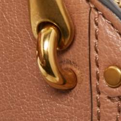 مملوكة مسبقًا Chloe Beige Leather and Suede Mini Pixie Round Shoulder Bag