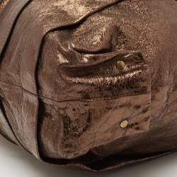 Pre Owned Chloe Metallic Bronze Leather Hobo