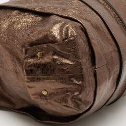 Pre Owned Chloe Metallic Bronze Leather Hobo