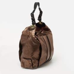 Pre Owned Chloe Metallic Bronze Leather Hobo