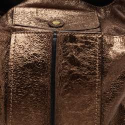 Pre Owned Chloe Metallic Bronze Leather Hobo