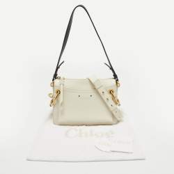 Chloe Off White Leather Roy Shoulder Bag