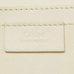 Chloe Off White Leather Roy Shoulder Bag