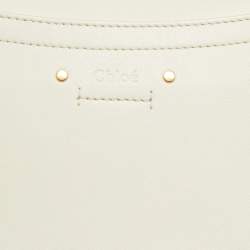 Chloe Off White Leather Roy Shoulder Bag