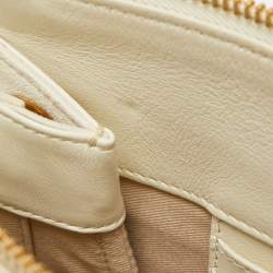 Chloe Off White Leather Roy Shoulder Bag