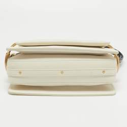 Chloe Off White Leather Roy Shoulder Bag