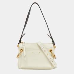Chloe Off White Leather Roy Shoulder Bag