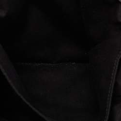 Chloe Black Leather Zip Messenger Bag
