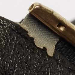 Chloe Black Leather Zip Messenger Bag