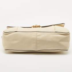 Pre Owned Chloe Cream Leather Large Elsie Shoulder Bag