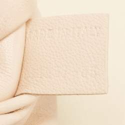 Pre Owned Chloe Cream Leather Large Elsie Shoulder Bag