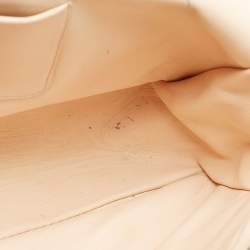 Pre Owned Chloe Cream Leather Large Elsie Shoulder Bag