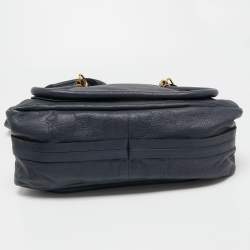 Pre Owned Chloe Navy Blue Leather Medium Paraty Satchel