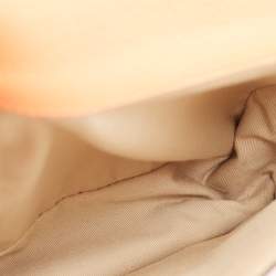 Pre Owned Chloe Orange Pebbled Leather Medium Sally Flap Shoulder Bag