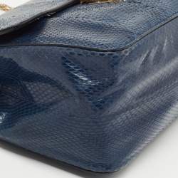 Pre Owned Chloe Blue Karung Medium Elsie Shoulder Bag