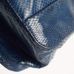 Pre Owned Chloe Blue Karung Medium Elsie Shoulder Bag