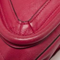 Pre Owned Chloe Pink/Black Leather Medium Paraty Satchel