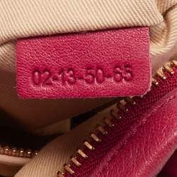 Pre Owned Chloe Pink/Black Leather Medium Paraty Satchel